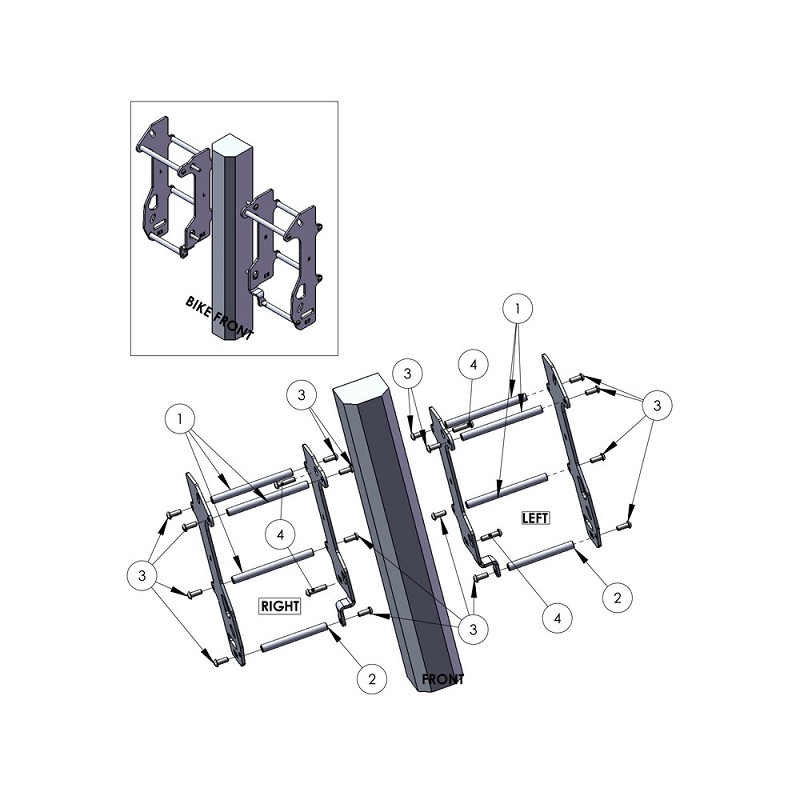 ZAP Kühlerschützer aus Aluminium KTM EXC alle 08-/SX alle 07- ZAP Kühlerschützer aus Aluminium KTM EXC alle 08-/SX alle 07-