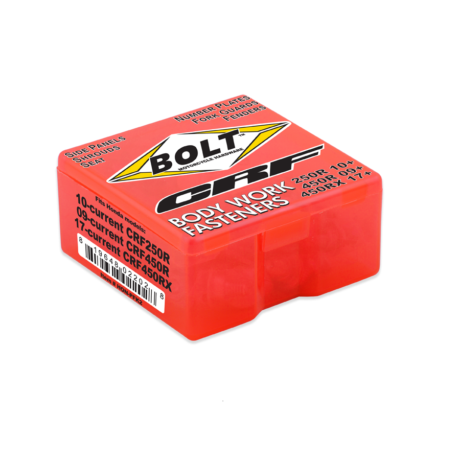 BOLT Schraubenkit für Plastikteile Honda CRF 450 09-20, CRF 250 10-21 BOLT Schraubenkit für Plastikteile Honda CRF 450 09-20, CRF 250 10-21