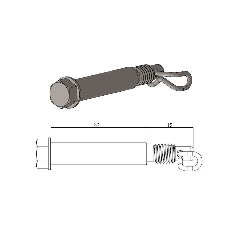Bremsbelagbolzen vorn Husqvarna TC85 14-20 Bremsbelagbolzen vorn Husqvarna TC85 14-20