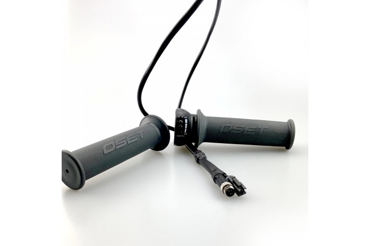 Gasgriff 12.5R / 12.5E grau, runder Stecker - 24V 