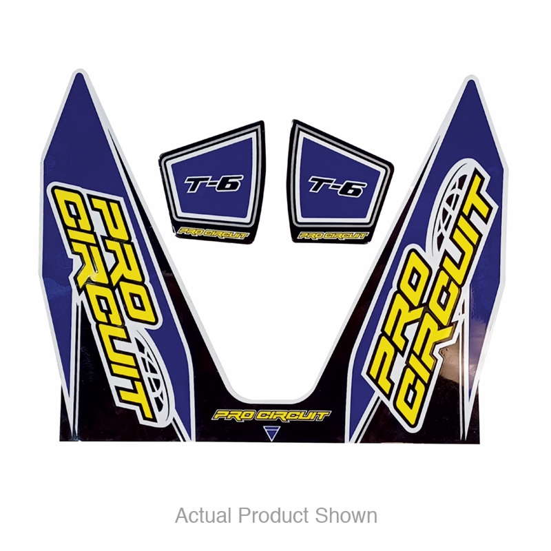 Aufkleberkit für Pro Circuit T6R Schalldämpfer Blau Aufkleberkit für Pro Circuit T6R Schalldämpfer Blau