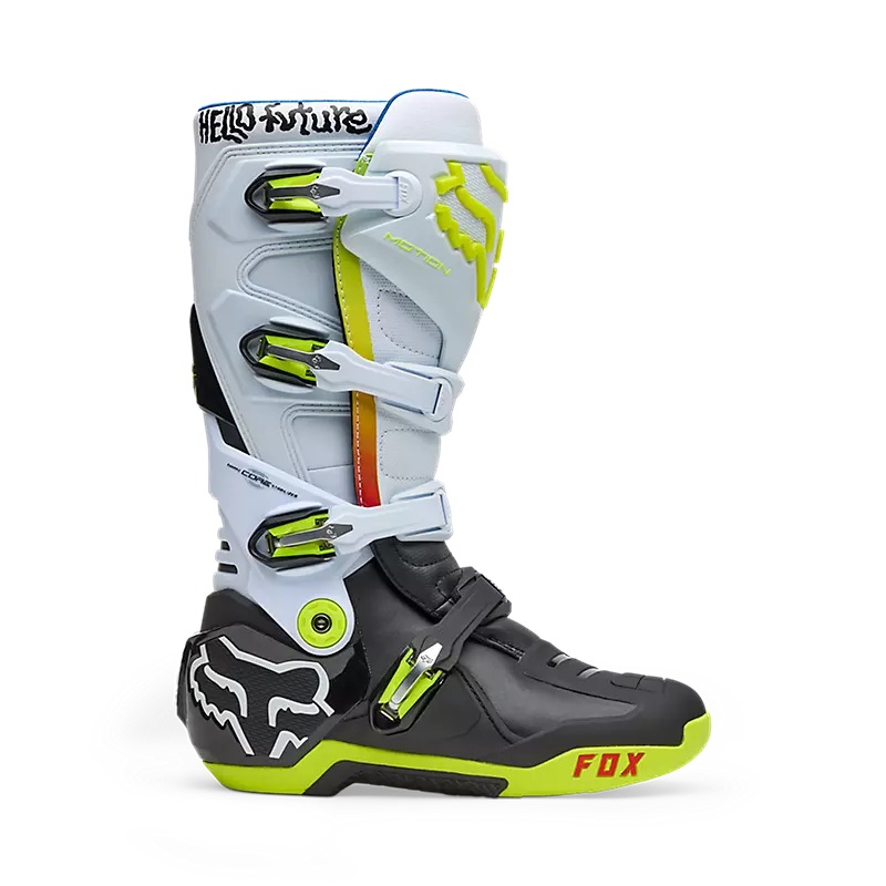 FOX Motion Hello Future MX-Stiefel Rot/Schwarz/Weiß 
