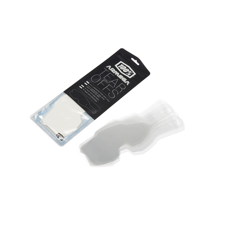 100% Tear-Offs Standard 20 Stück für Armega MX-Brille 100% Tear-Offs Standard 20 Stück für Armega MX-Brille