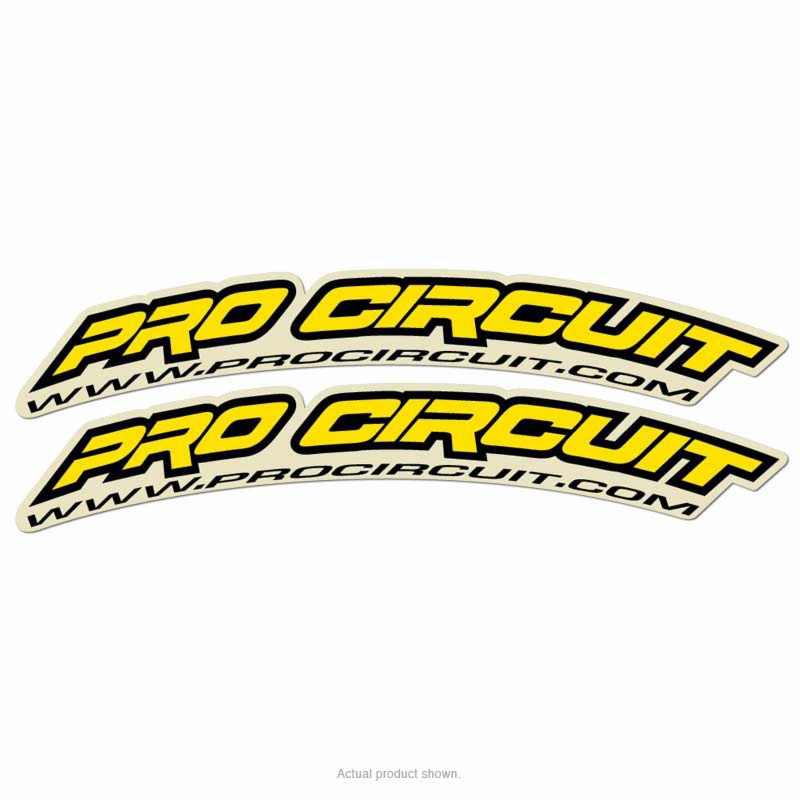 Pro Circuit Kotflügelaufkleber Gelb 2Stück ca.30x4cm Pro Circuit Kotflügelaufkleber Gelb 2Stück ca.30x4cm