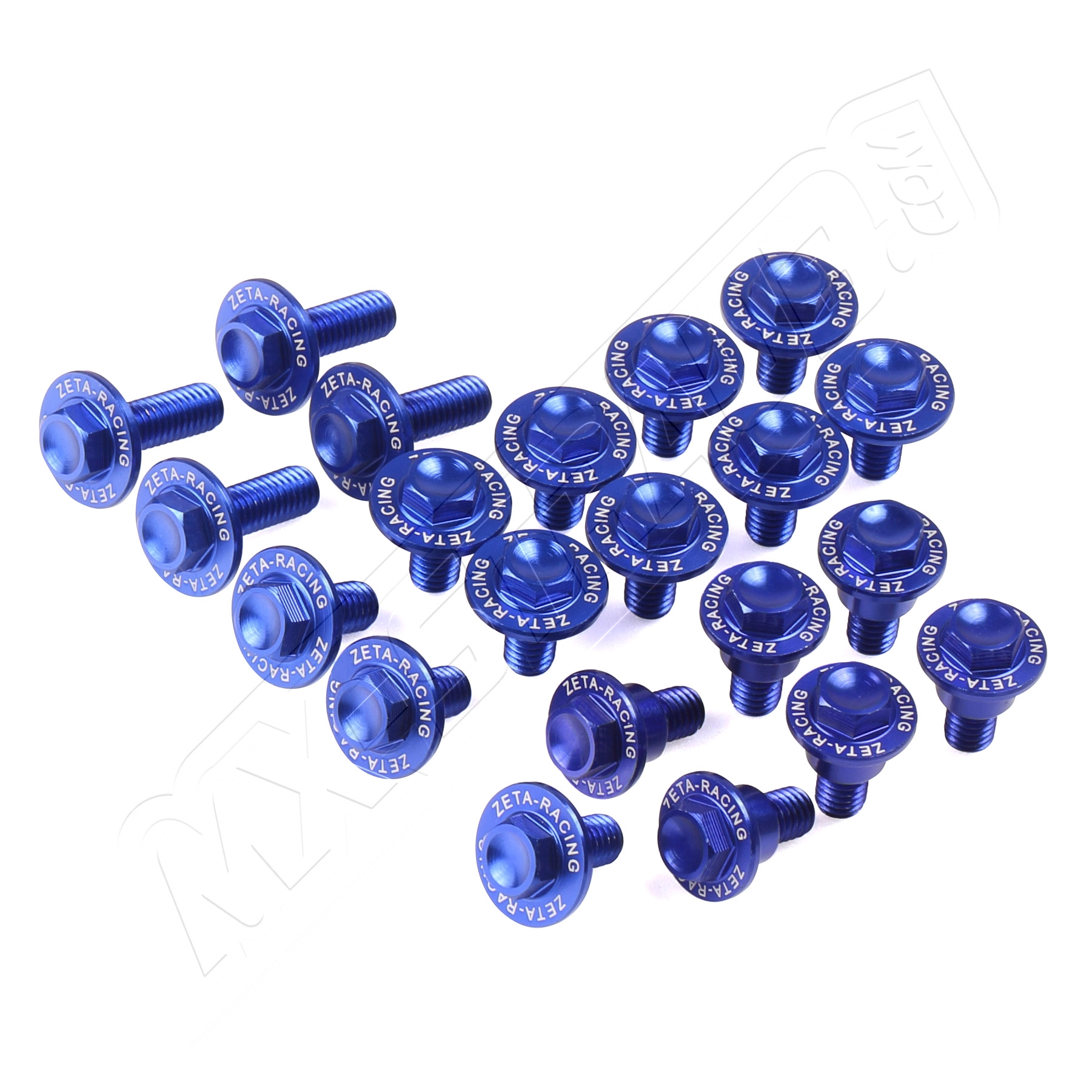 ZETA Schraubenkit Verkleidung KXF250 17-20 blau 21 Schrauben ZETA Schraubenkit Verkleidung KXF250 17-20 blau 21 Schrauben