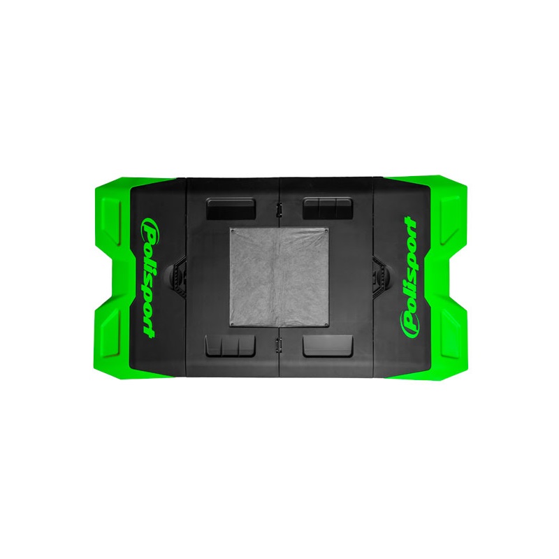 Polisport Motorrad-Schrauber-Matte schwarz/grün