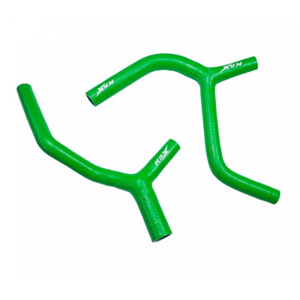 Silikon-Kühlerschlauch Kawasaki KX450F 16-> grün Y-Kit Silikon-Kühlerschlauch Kawasaki KX450F 16-> grün Y-Kit