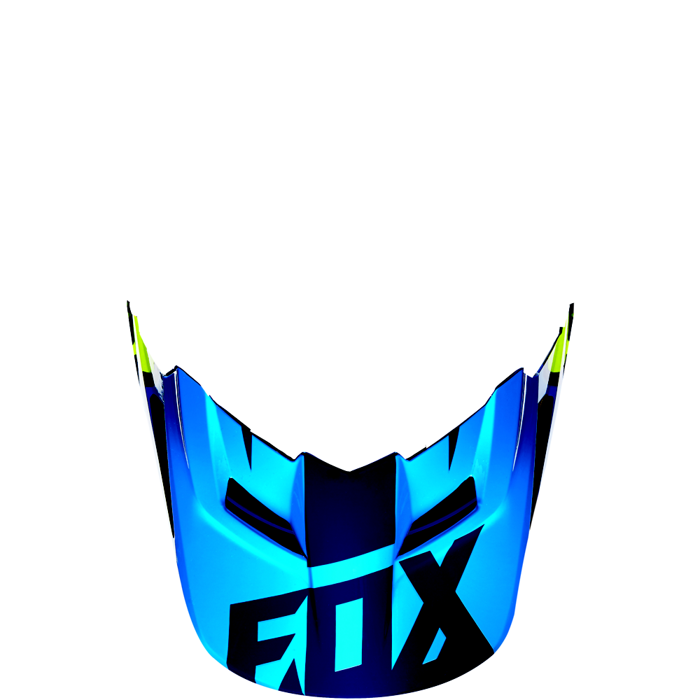 FOX V1 Helmet Visor Race Blue/Yellow Gr: M/L FOX V1 Helmet Visor Race Blue/Yellow Gr: M/L