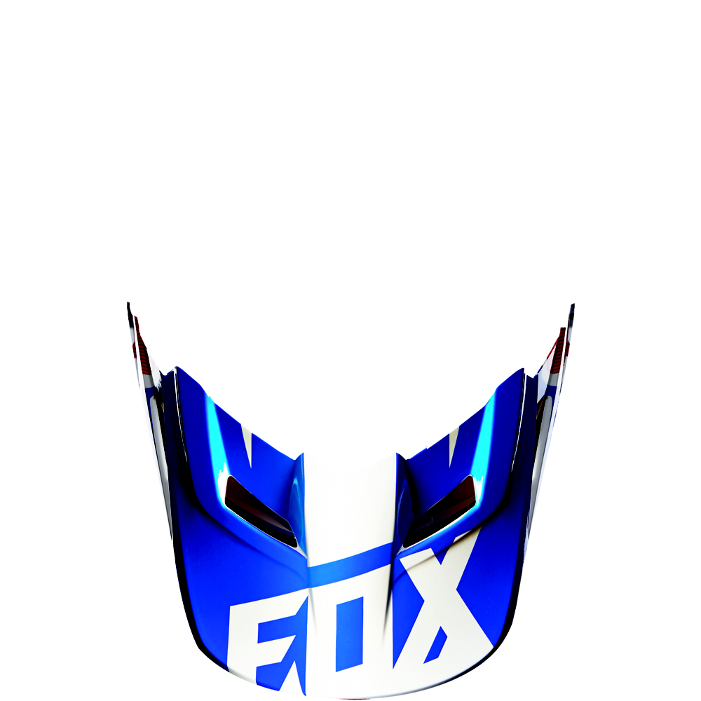 FOX V1 Helmet Visor Race Blue Gr: XS/S FOX V1 Helmet Visor Race Blue Gr: XS/S