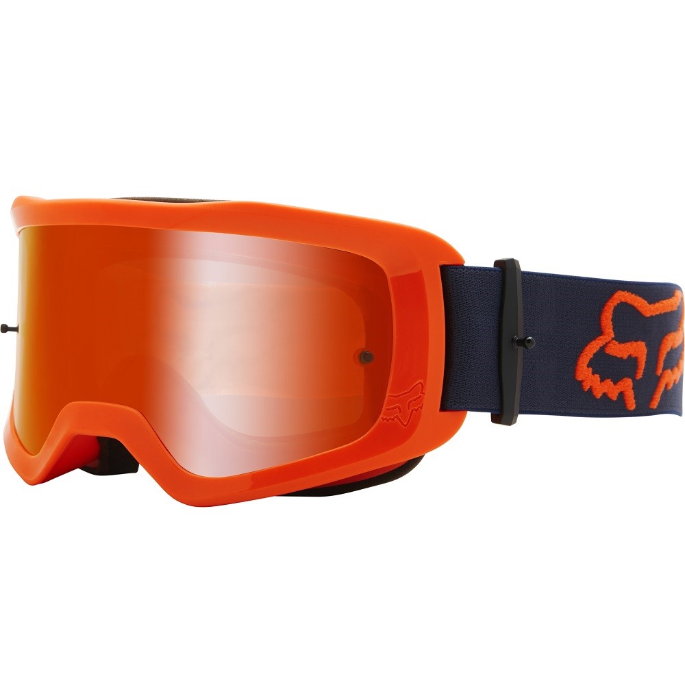 FOX Main Stray MX-Brille Flo Orange mit rotverpeigelter Lexan™-Sichtscheibe