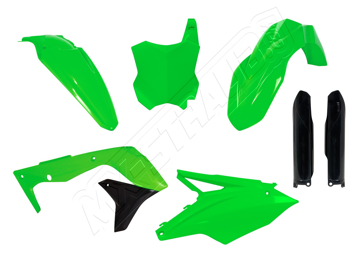 Plastikkit Kawasaki KXF450 16-18 Neon Grün Plastikkit Kawasaki KXF450 16-18 Neon Grün