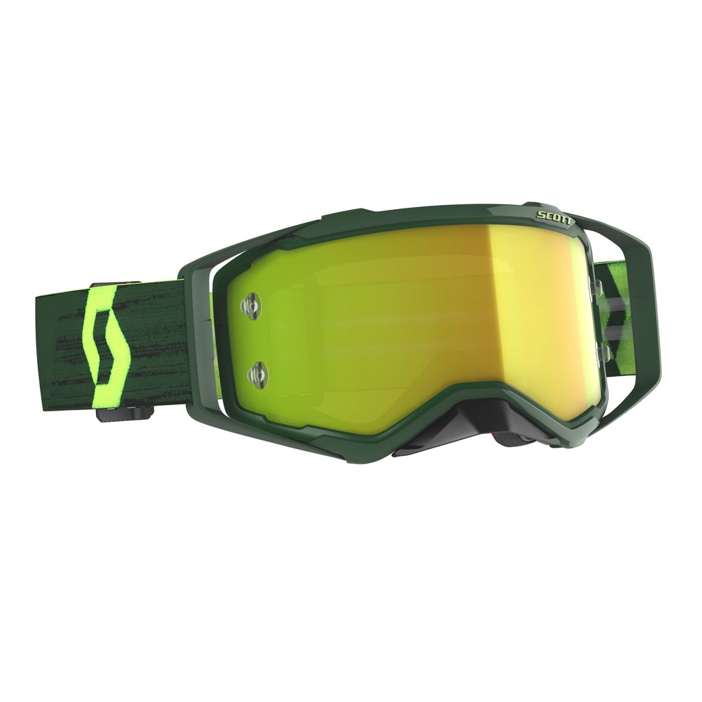 SCOTT Prospect MX Brille Green/Yellow ,  Yellow Chrome Lens