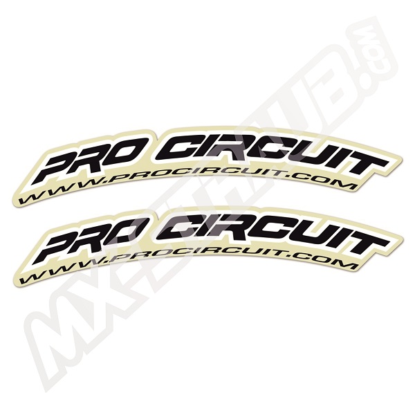 Pro Circuit Kotflügelaufkleber Schwarz 2Stück ca.30x4cm Pro Circuit Kotflügelaufkleber Schwarz 2Stück ca.30x4cm