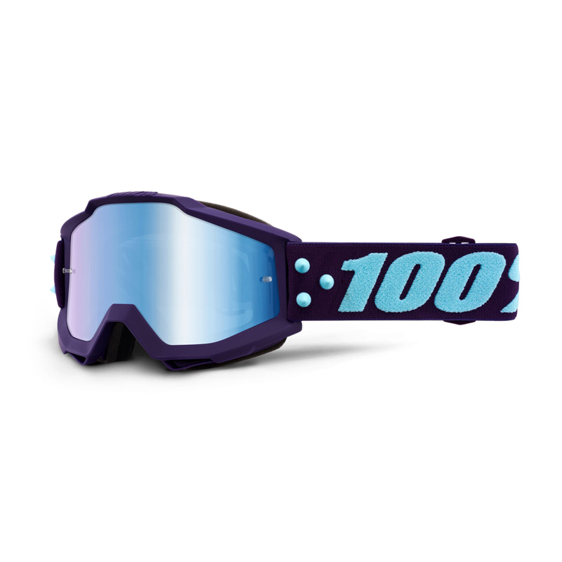100% MX-Brille Accuri Extra Maneuver Mirror Blue