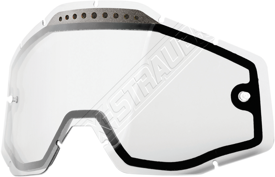 Doppelglas mit Ventilation für 100% Racercraft-2/Accuri-2/Strata-2 Brille in Klar Doppelglas mit Ventilation für 100% Racercraft-2/Accuri-2/Strata-2 Brille in Klar