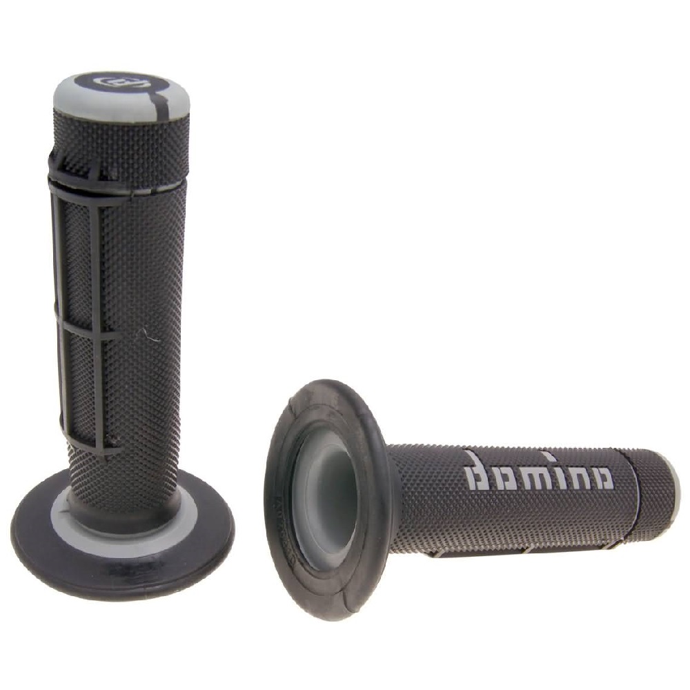 DOMINO Off-Road Griffgummis Halbwaffel schwarz/grau DOMINO Off-Road Griffgummis Halbwaffel schwarz/grau