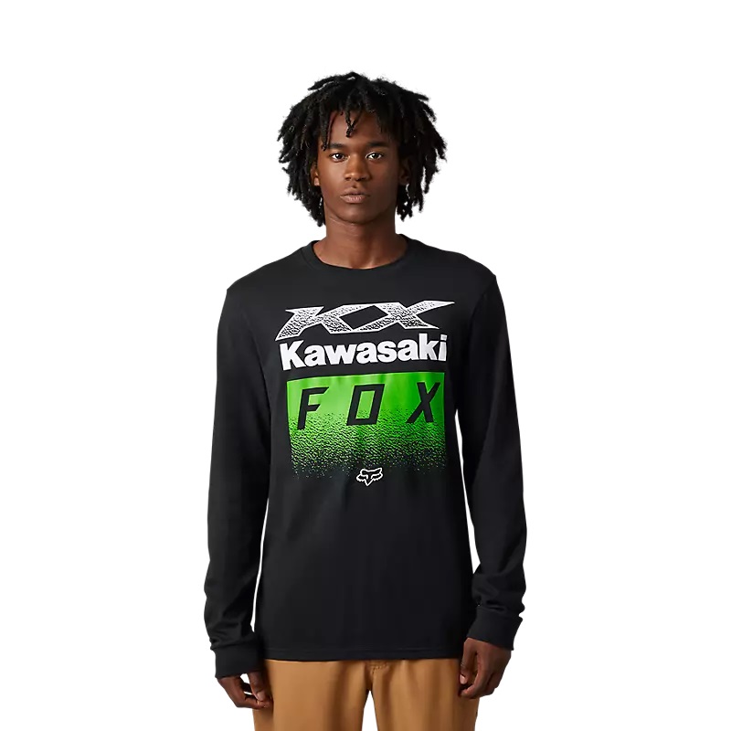 Langärmliges Premium-T-Shirt Fox X Kawi Schwarz Langärmliges Premium-T-Shirt Fox X Kawi Schwarz