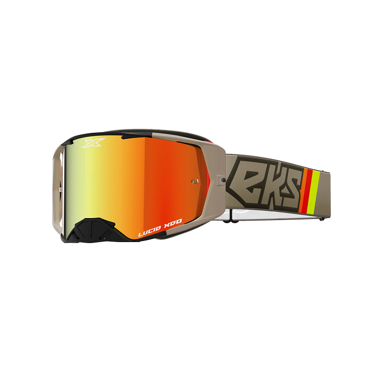 EKS Lucid Brille Black & Tan , Red Mirror EKS Lucid Brille Black & Tan , Red Mirror