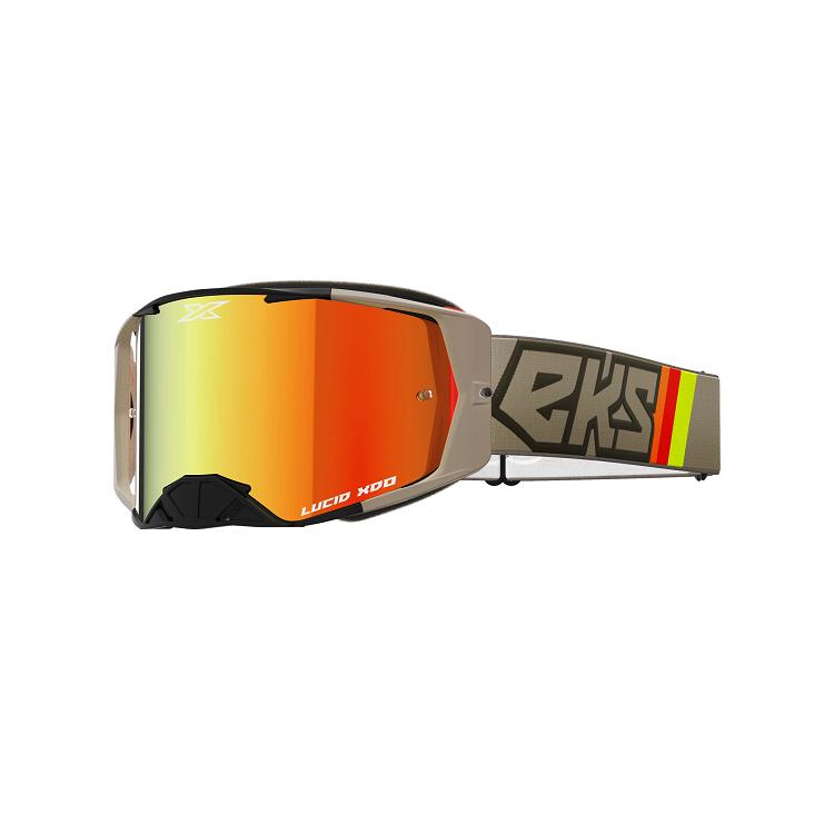 EKS Lucid Brille Black & Tan  , Red Mirror