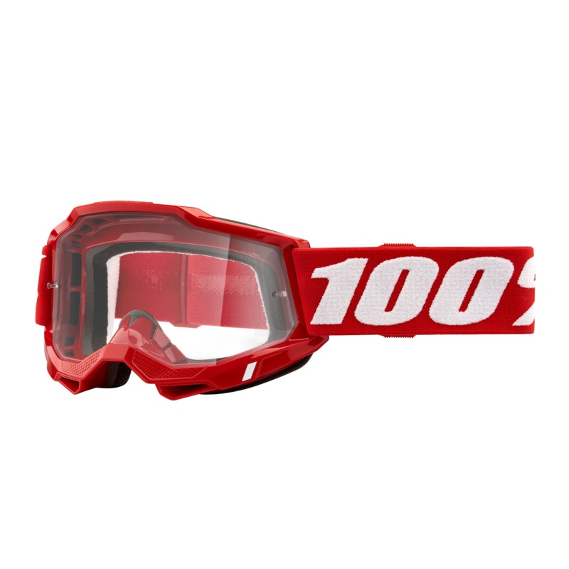 100% Accuri 2 OTG Goggle Red - Clear Lens 