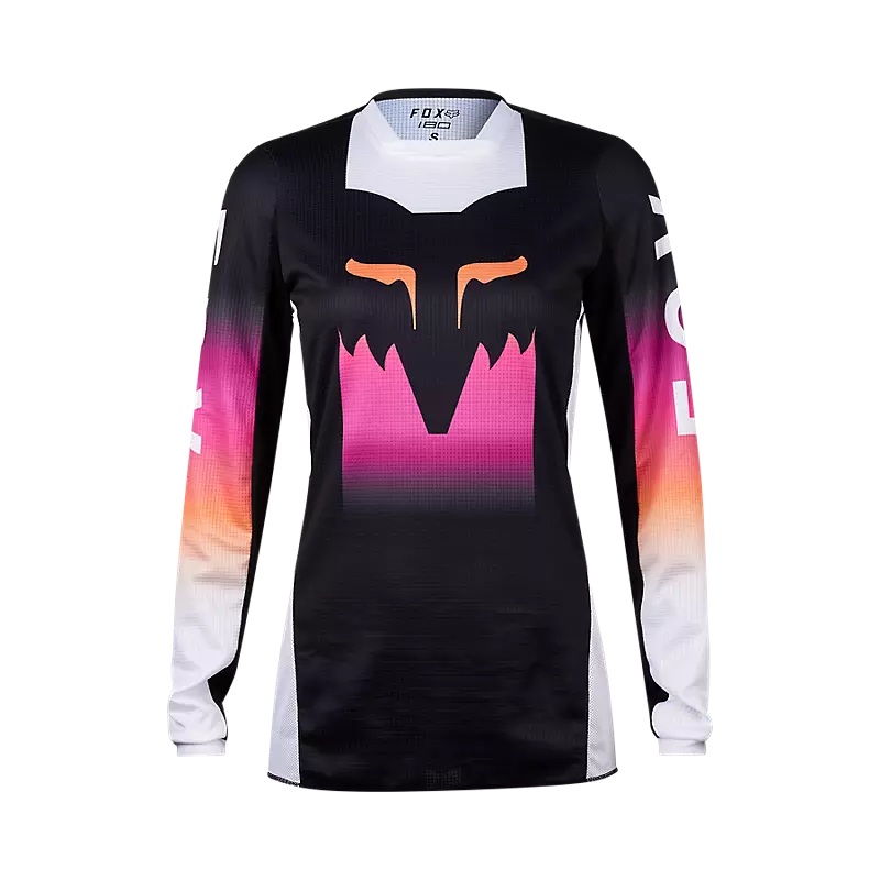 FOX Frauen 180 Flora Jersey schwarz/pink Gr: L FOX Frauen 180 Flora Jersey schwarz/pink Gr: L