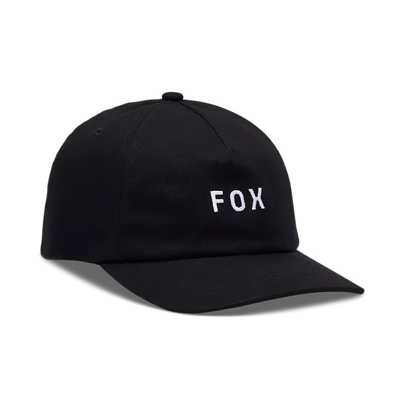 FOX Wordmark Kappe verstellbar schwarz/weiß FOX Wordmark Kappe verstellbar schwarz/weiß