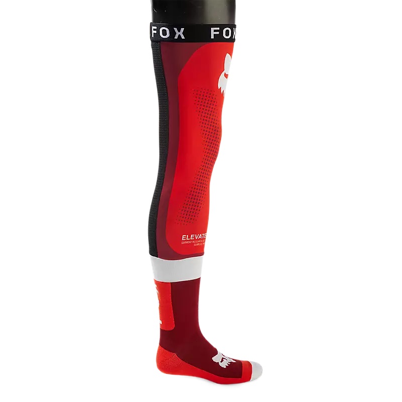 FOX Flexair Knee-Brace-Strümpfe  Fluoreszierendes Rot